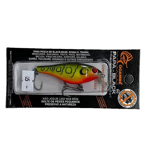 Isca Artificial Ocambé Papa-Black - 7 cm - 10,5 gr Cor 05