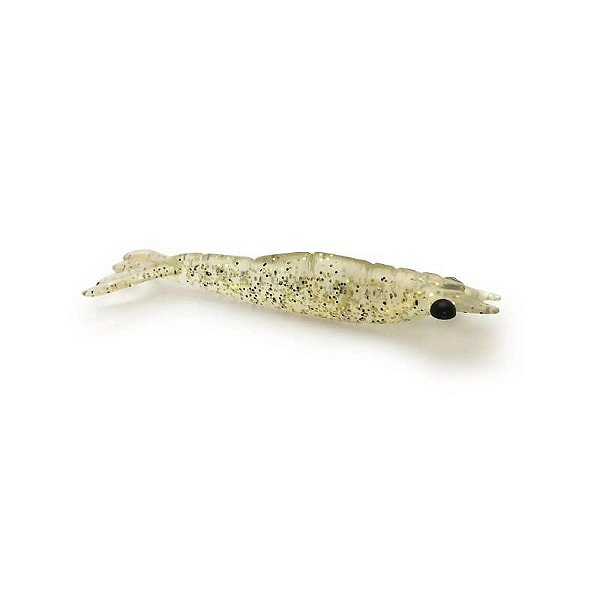Isca Artificial Monster 3X Camarão Ultrasoft - 9 cm - Cor Chá Dourado