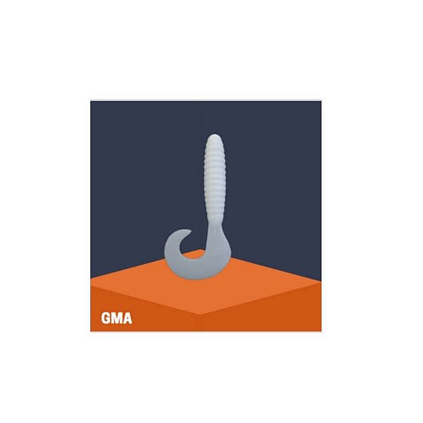 Isca Artificial GMA Grub Simples 5/0 Pacote com 3 Un
