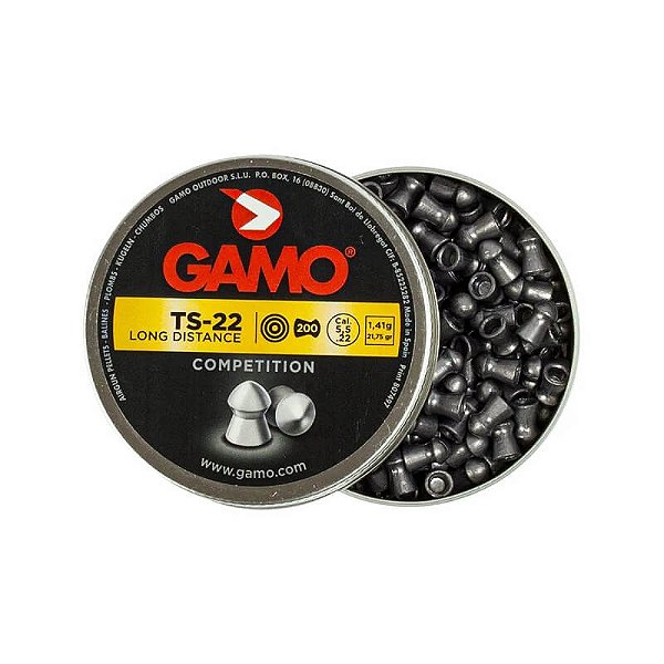 Chumbinho Gamo TS-22 Long Distante - 5.5mm - 200 Unidades