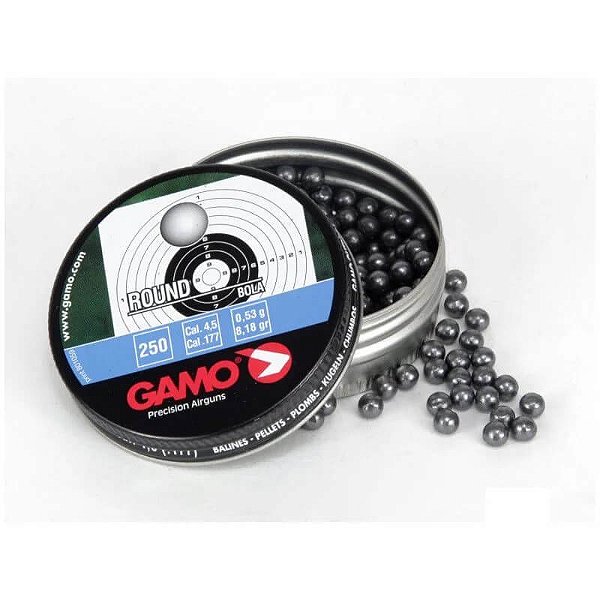 Chumbinho Gamo Round - 4.5mm - 250 Unidades