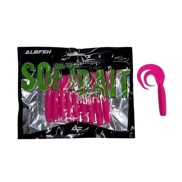 Isca Artificial Albatroz Soft S-Grub Pacote com 10 unidades
