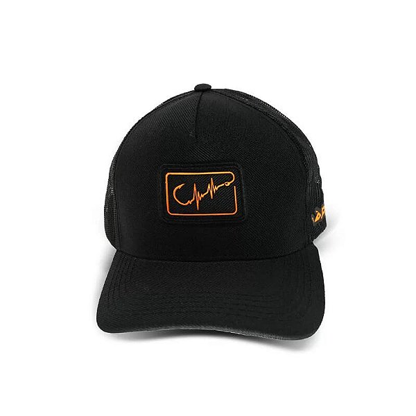 Boné Premium Presa Viva Ref. 24 Preto e Dourado
