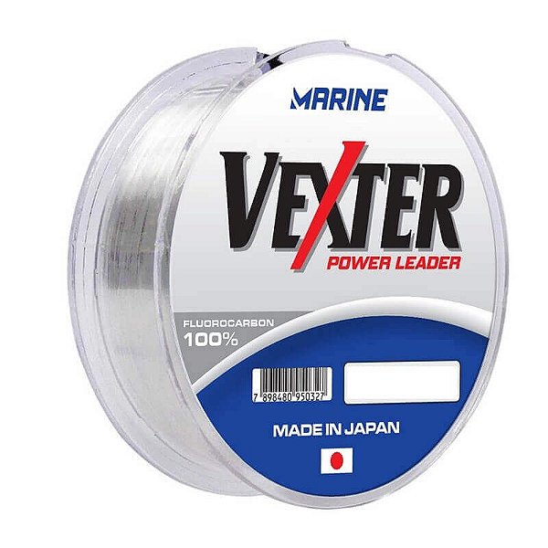Linha Vexter Power Leader Fluorcarbon Marine 30 mt Libragem:133,6 lbs - 1,05 mm