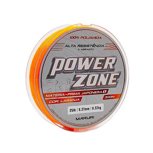 Linha Monofilamento Maruri Power Zone Laranja