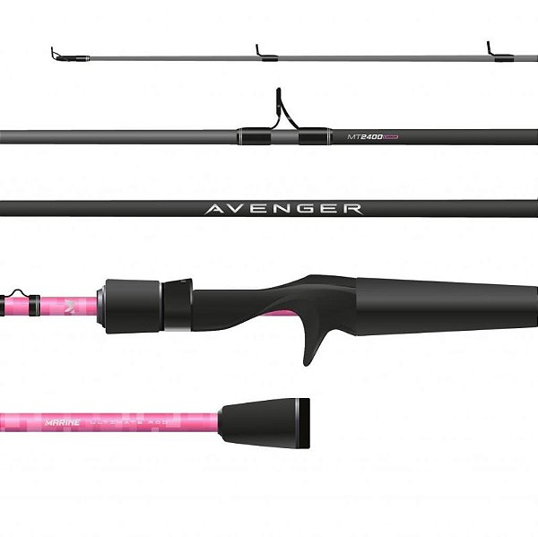 Vara para Carretilha Marine Sports Avenger Pink 6'6" (1,98m) 17 - 25 Libras AVG C 661 MHF