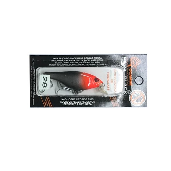Isca Artificial Ocambé Papa-Black - 7 cm - 10,5 gr Cor 28