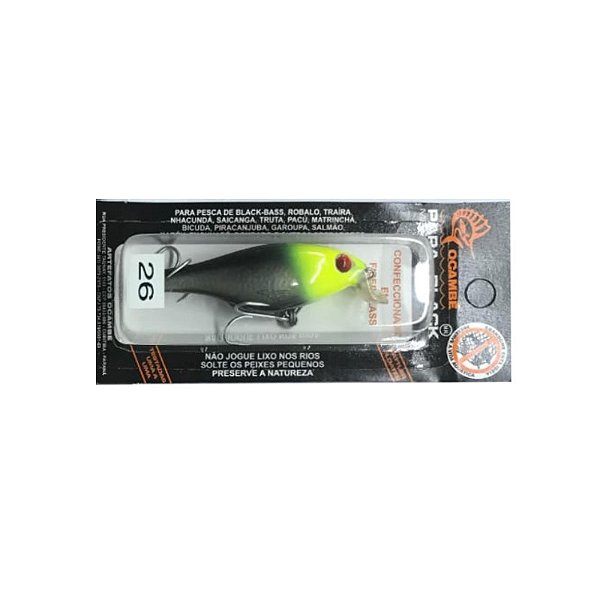 Isca Artificial Ocambé Papa-Black - 7 cm - 10,5 gr Cor 26