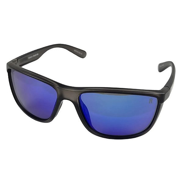 Óculos Polarizado Rapala Wahoo - Preto Cristal - Lente Azul Espelhado - 45RA11B