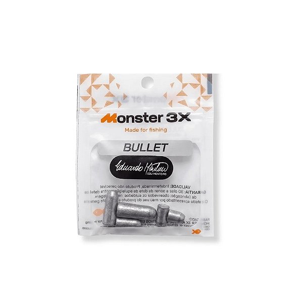 Chumbo Bullet Monster 3X Blister com 5 Un Sortidas - 3,5gr - 4,5gr - 6,5gr - 8,5gr - 12,5gr