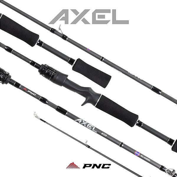 Vara para Carretilha Pinnacle Axel AX-C604M - (1,83 m) - 8-17 Libras (4 partes)