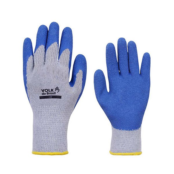 Luva Grip Volk CA 18007 Côr Azul ( Par )