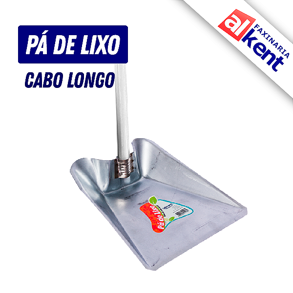 Pá de Lixo Zincada Cabo Longo Melaré
