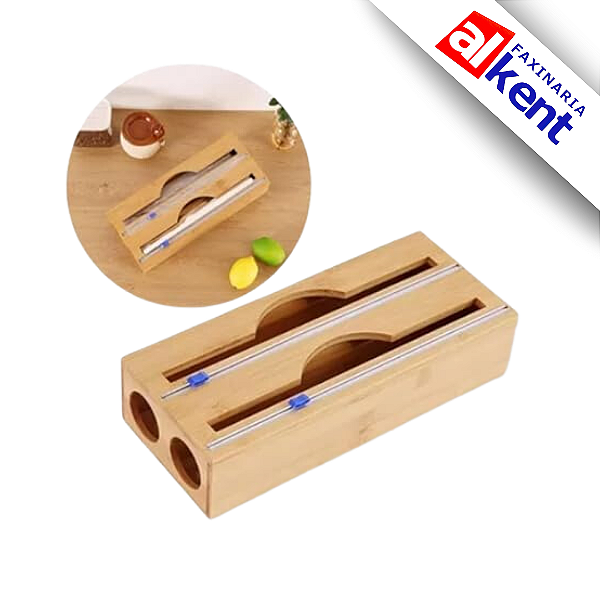 Porta Rolos Duplo em Bambu Ecokitchen - Mimo Style