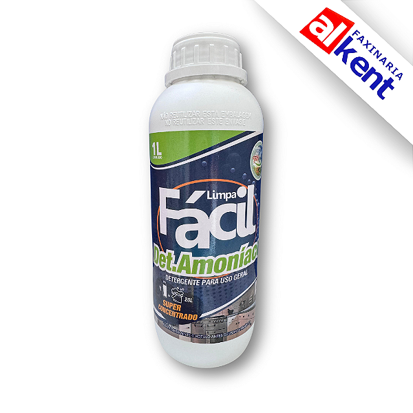 Detergente Concentrado Det Amoníaco Limpa Fácil 1L