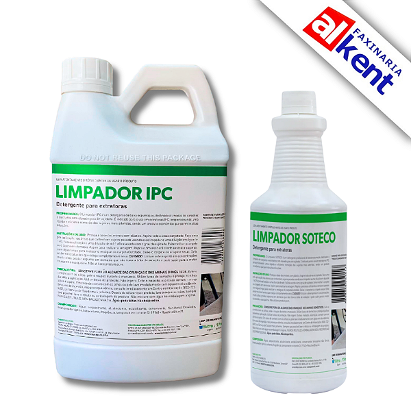 Limpador Concentrado para Extratora (Estofados e Carpetes) Soteco IPC Brasil - 1L ou 2L