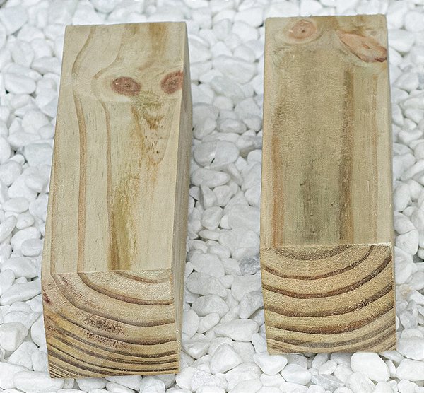 Pé direito/Pilar em Madeira de Pinus Tratado 19,5 cm x 19,5 cm x 3 m