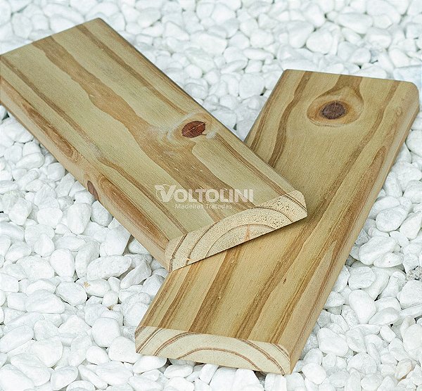 Deck em Madeira de Pinus Tratado 2 cm x 9,5 cm x 3 m