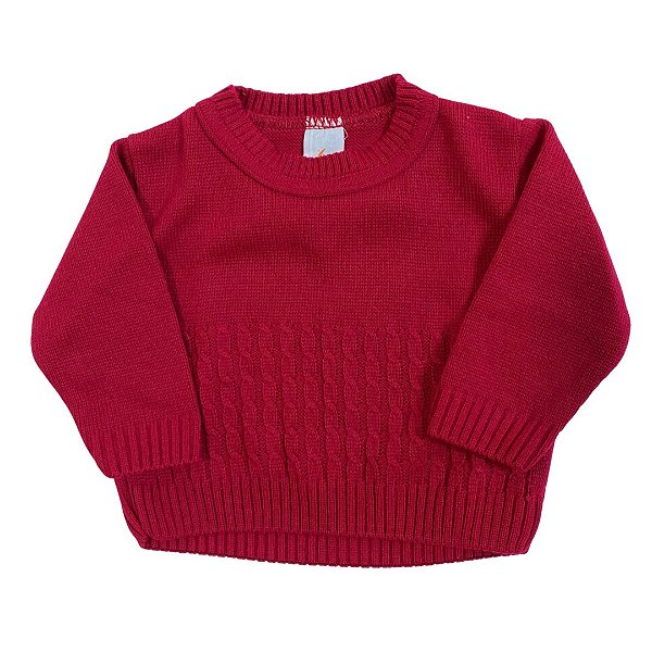Suéter tricot vermelho