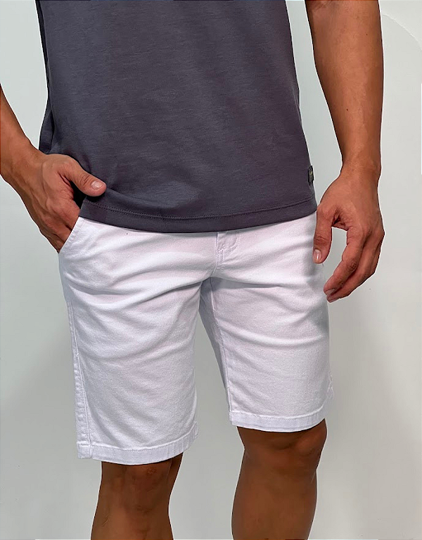 Bermuda Sarja com Elastano Alfaiataria D.D