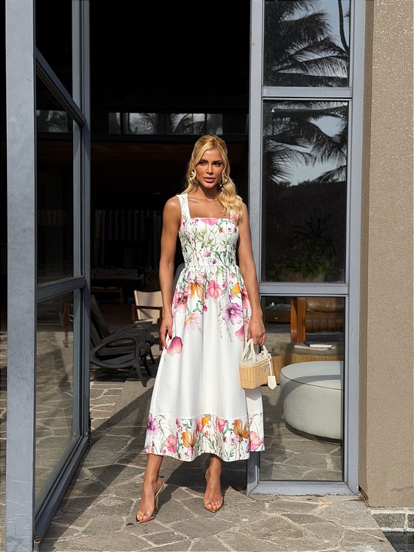 Vestido Midi Floral