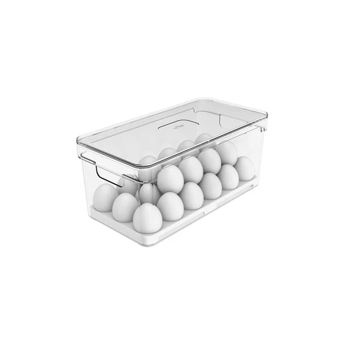 ORGANIZADOR PARA OVOS CLEAR FRESH (36UN) PRETO FECHADO BLK