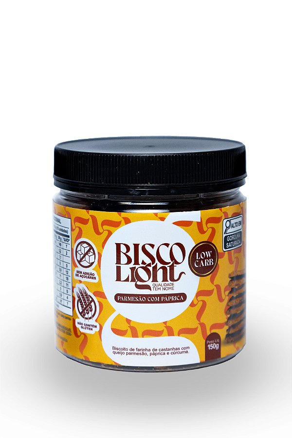 Biscoito Parmesão com Páprica Defumada e Cúrcuma | Low Carb
