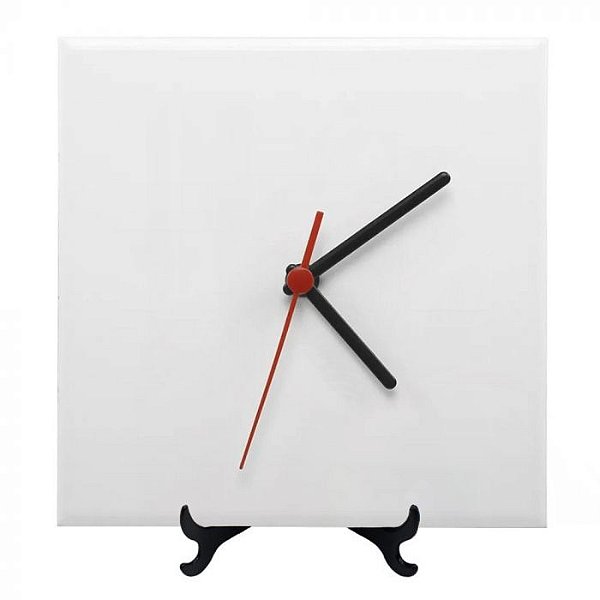 Azulejo Relógio 20x20cm - Personalizado com suporte