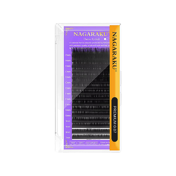 Cílios Nagaraku Premium 0,07 mm - Volume Russo Leve