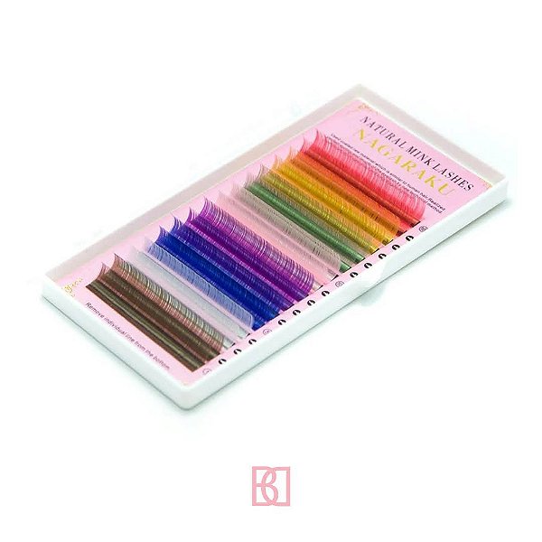 Cílios Nagaraku Premium Colorido Arco-Íris