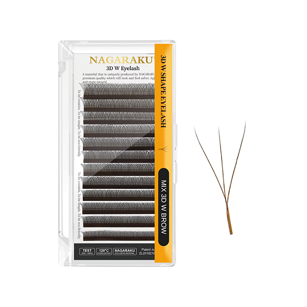 Cílios nagaraku marrom W 3D
