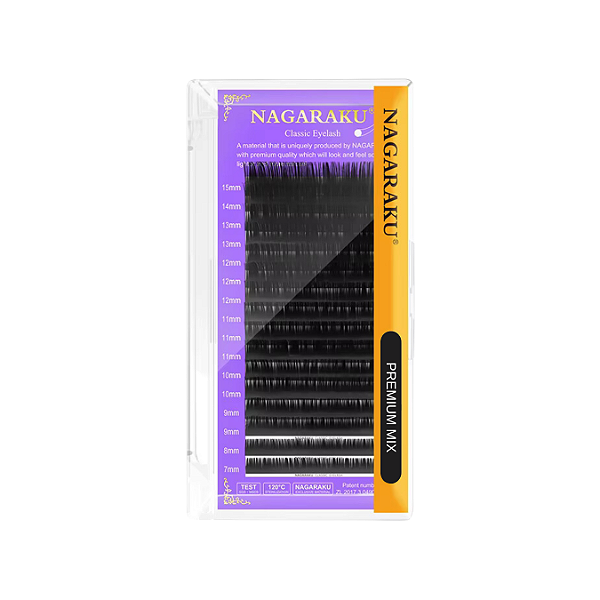 Cílios Nagaraku Premium – Tamanho Grande Mix (16–25 mm)