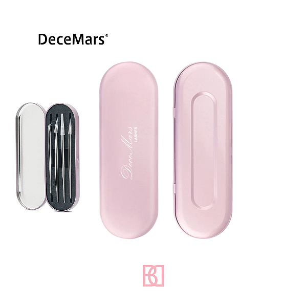 Estojo para pinça rosa pink Decemars