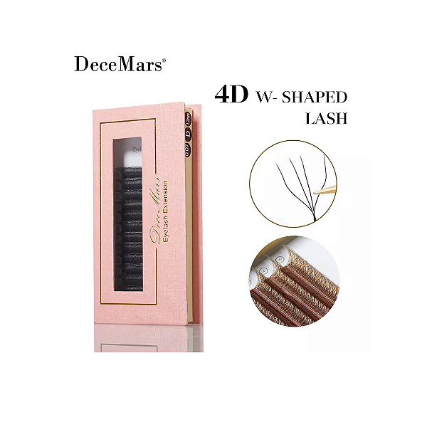 Cílios Decemars W 4D Marrom – Volume Egípcio 0,07 mm