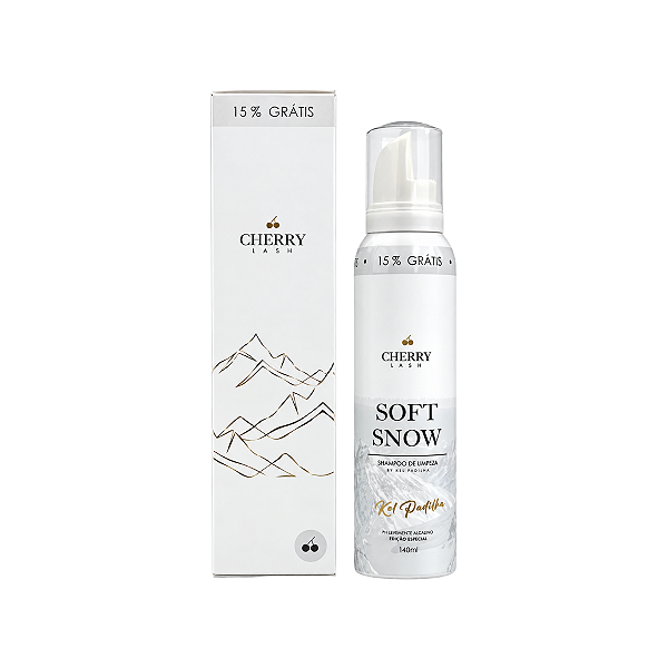 Espuma Shampoo de Limpeza Soft Snow Cherry Lash 140ml by Kel Padilha