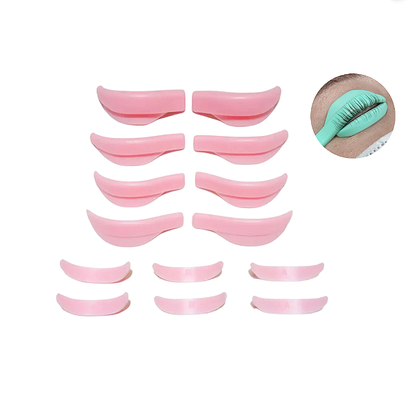 Molde curvatura e projeção lash lifting