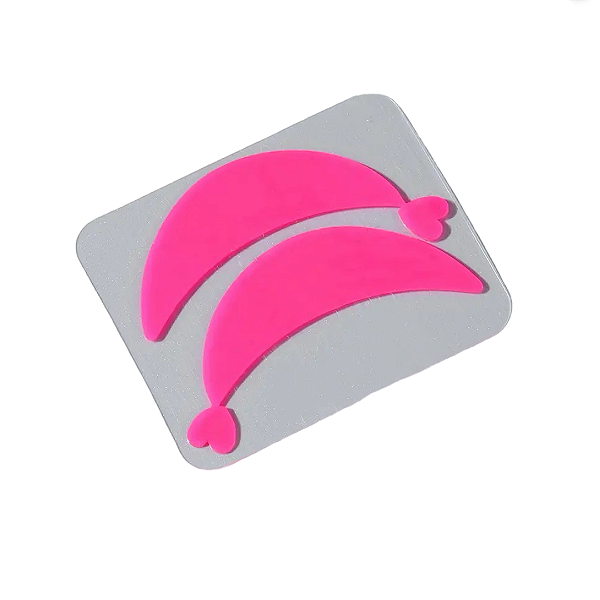 Patch silicone coração rosa reutilizavel