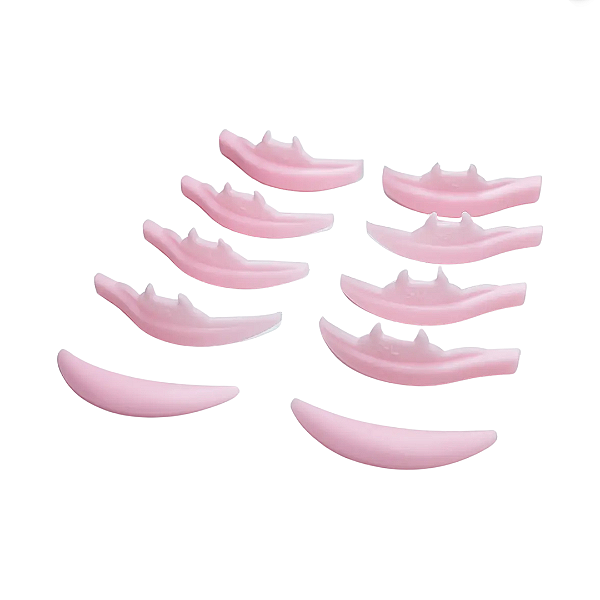 Molde curvatura e projeção lash lifting superior e inferior morceguinho