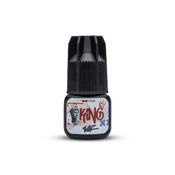 Cola para estensão de cílios King da Bad Pink Lash 3ml