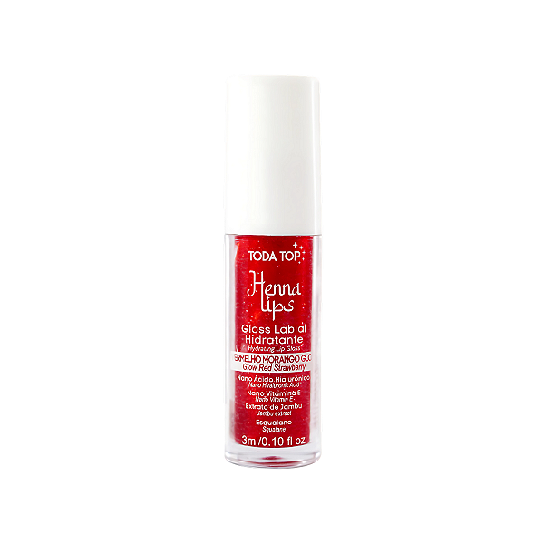 Gloss Labial HomeCare Vermelho Glow 3ml - Toda Top