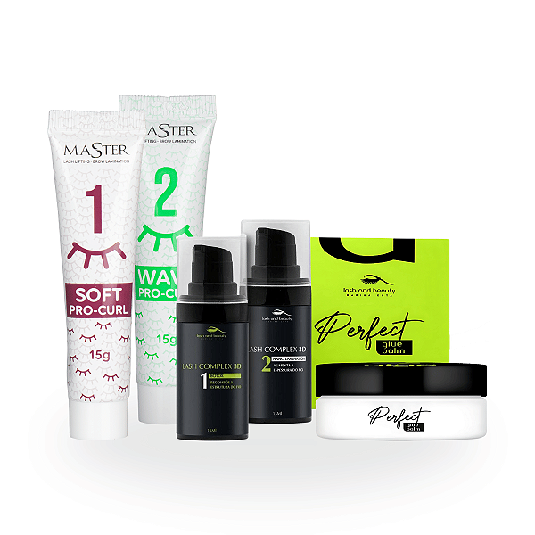 Kit Master Passo 1 e 2  + 1 e 2 Complex 3D e Glue Lash And Beauty