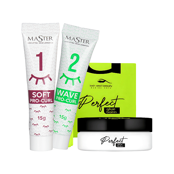 Kit Master Passo 1 e 2 + Perfect Glue Balm Lash and Beauty