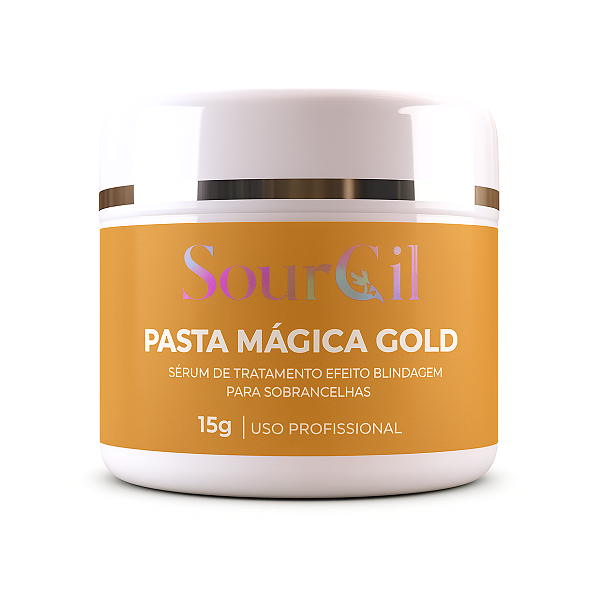 Pasta Mágica Sourcil Gold 15g — Blindagem, Nutrição e Proteção das Sobrancelhas