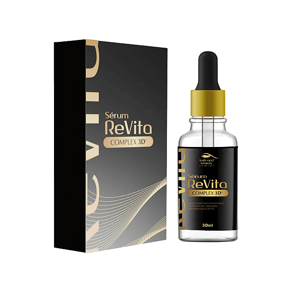 Sérum ReVita Complex 3D Lash and Beauty 30ml — Crescimento e Reconstrução Capilar Avançada