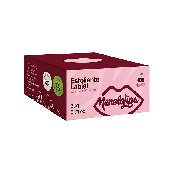 Esfoliante Labial MenelaLips Menela 20g — Esfoliação e Nutrição Profissional para Lábios