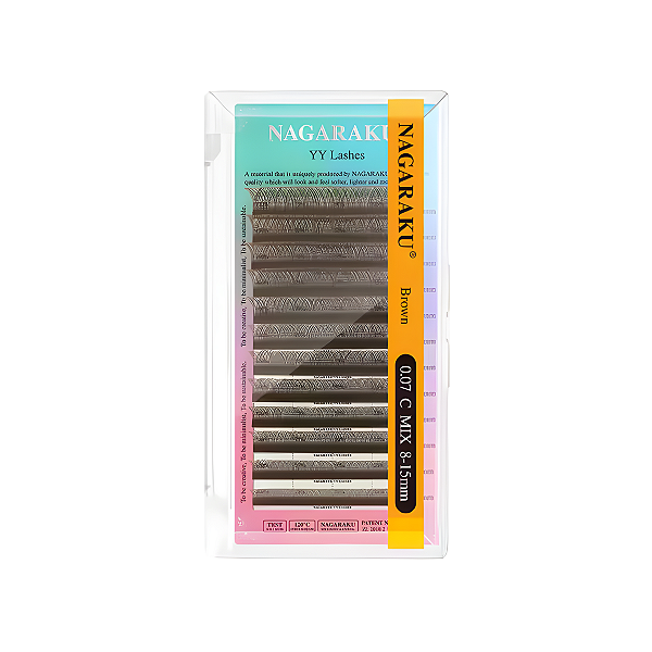Cílios Nagaraku YY Marrom — Volume Brasileiro Profissional