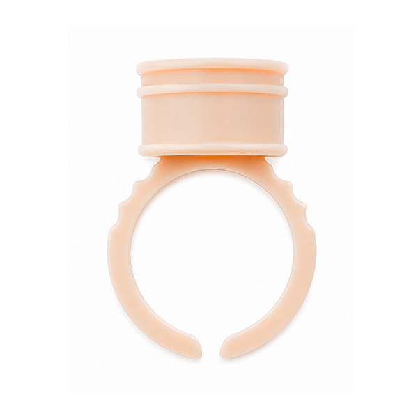 Anel Batoque de Silicone 1,2mm com 100 Unidades para Extensão de Cílios, Henna e Tintura