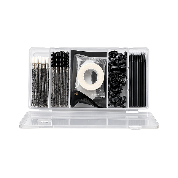 Kit Iniciante Extensão de Cílios Box Lash com Estojo Organizador e Acessórios
