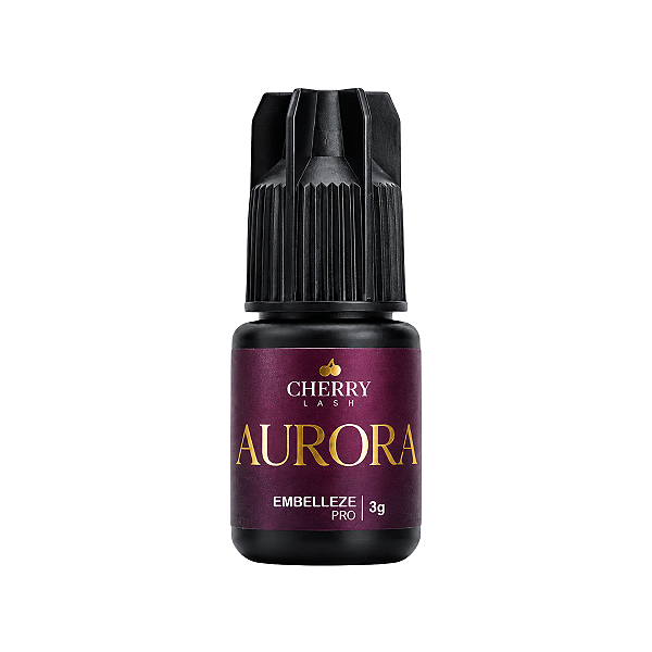 Cola Aurora Cherry Lash para Extensão de Cílios – Retenção de 9 a 10 Semanas