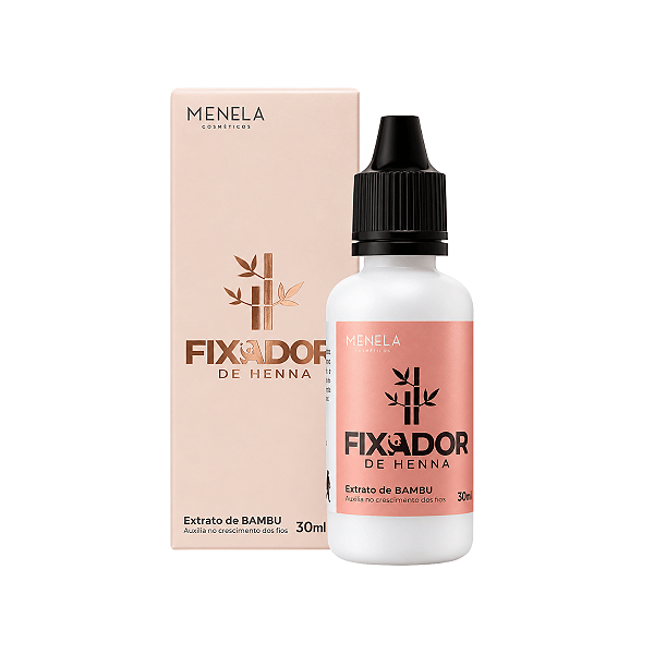 Fixador de Henna Menela 30ml para Sobrancelhas com Extrato de Bambu
